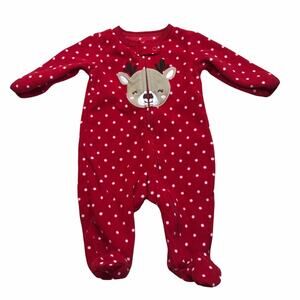 Carter’s adorable deer onesie 3 months - Red/White